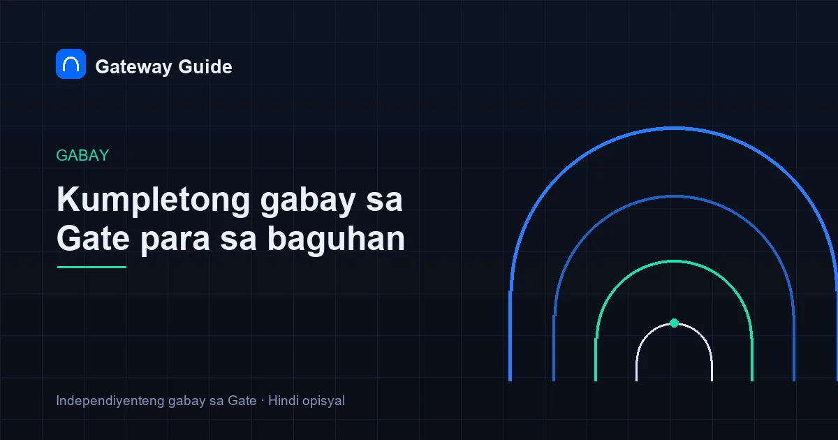 Cover ng kumpletong gabay sa Gate para sa baguhan